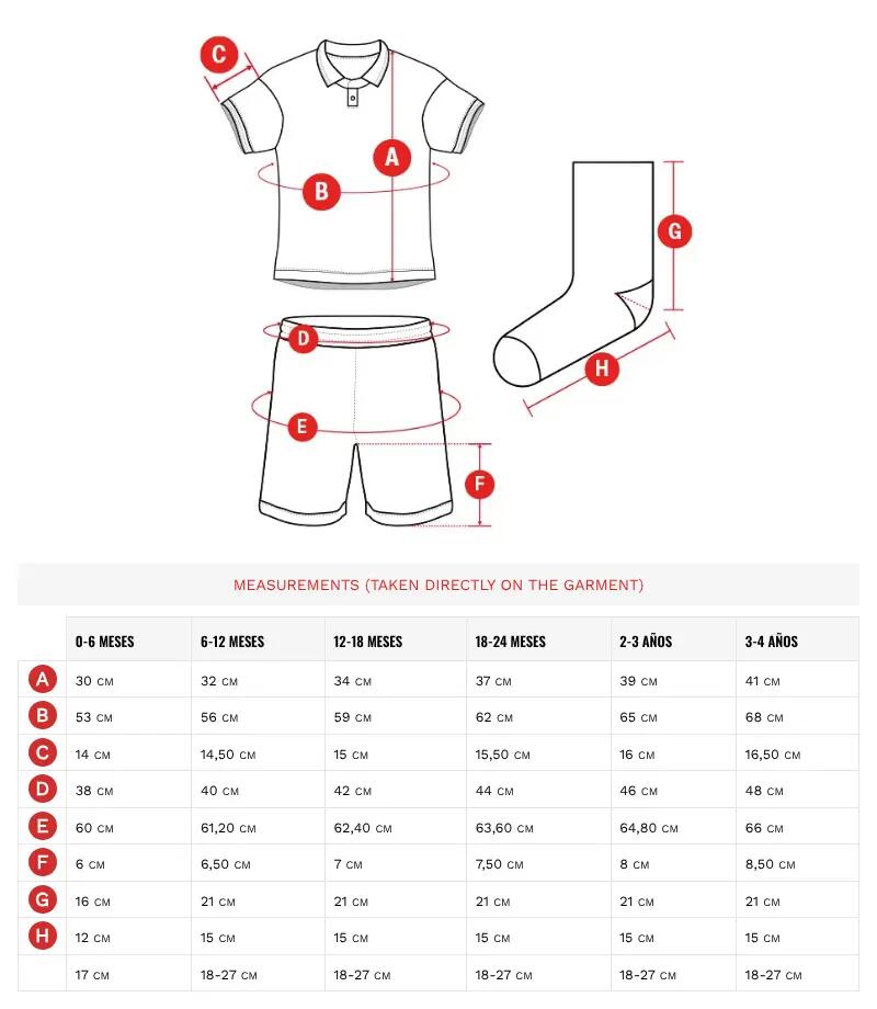 Oficjalny domowy zestaw Real Sporting de Gijón dla niemowląt Siroko RSG Baby Kit 7/7