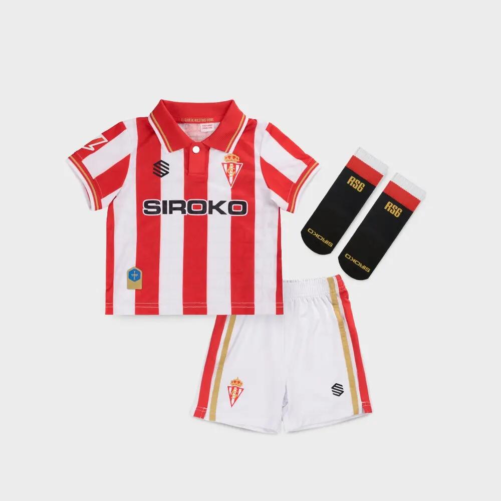 Oficjalny domowy zestaw Real Sporting de Gijón dla niemowląt Siroko RSG Baby Kit 6/7