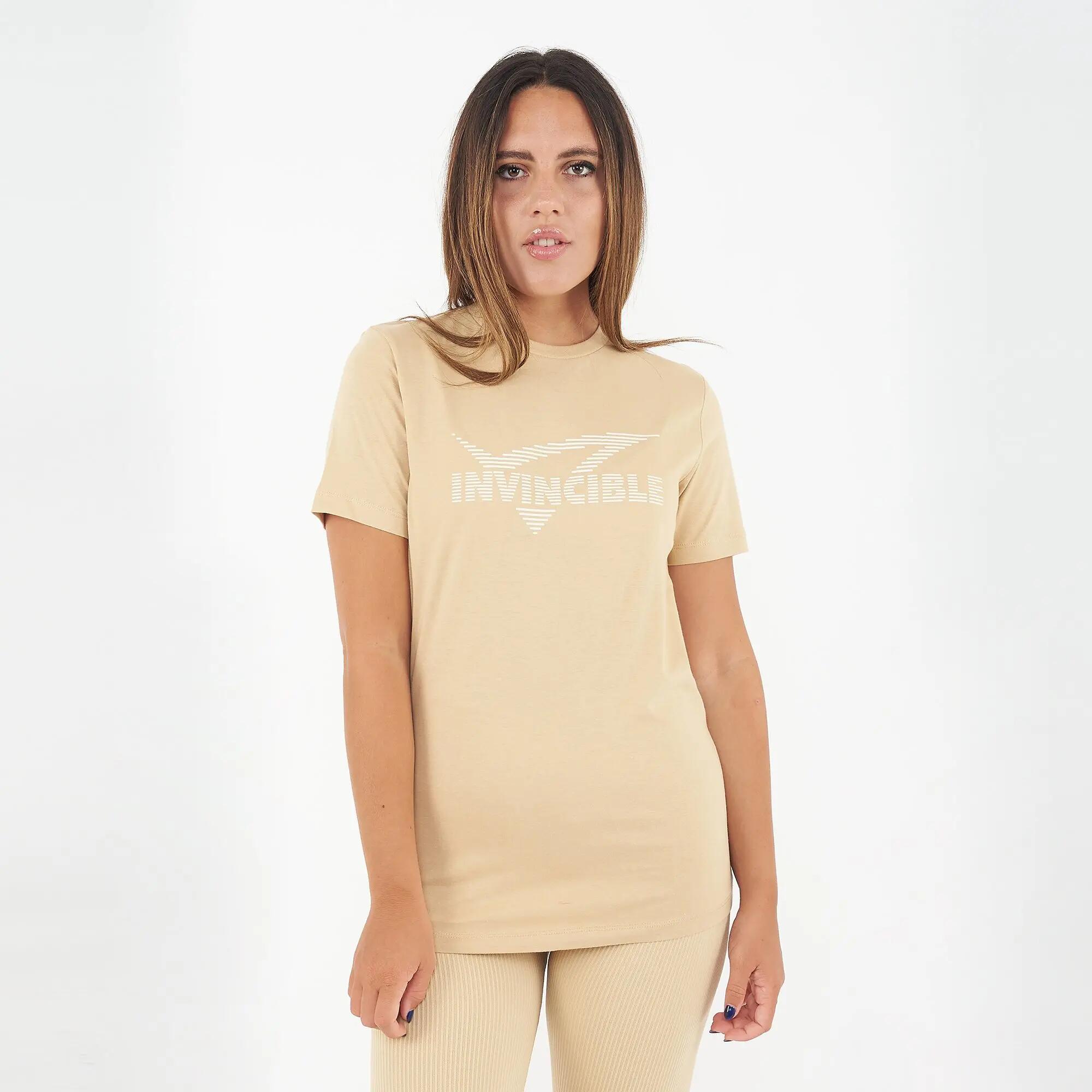 Ensemble t-shirt et legging femme Invincible + Levery Sable / Bleu marine 2/8