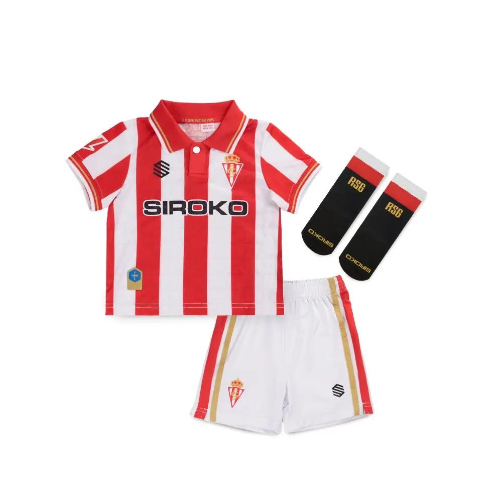Oficjalny domowy zestaw Real Sporting de Gijón dla niemowląt Siroko RSG Baby Kit 2/7