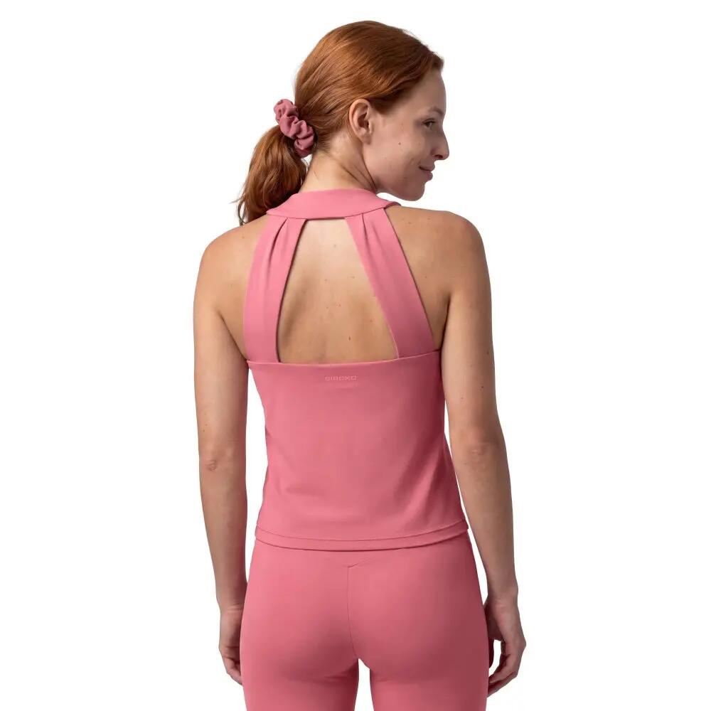 Tank top deportivo mujer Giselle-W Berry Burdeos 2/7