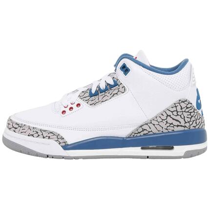 Baskets Jordan modèle Air Jordan 3 Retro GS "True Blue" pour unisexe enfants
