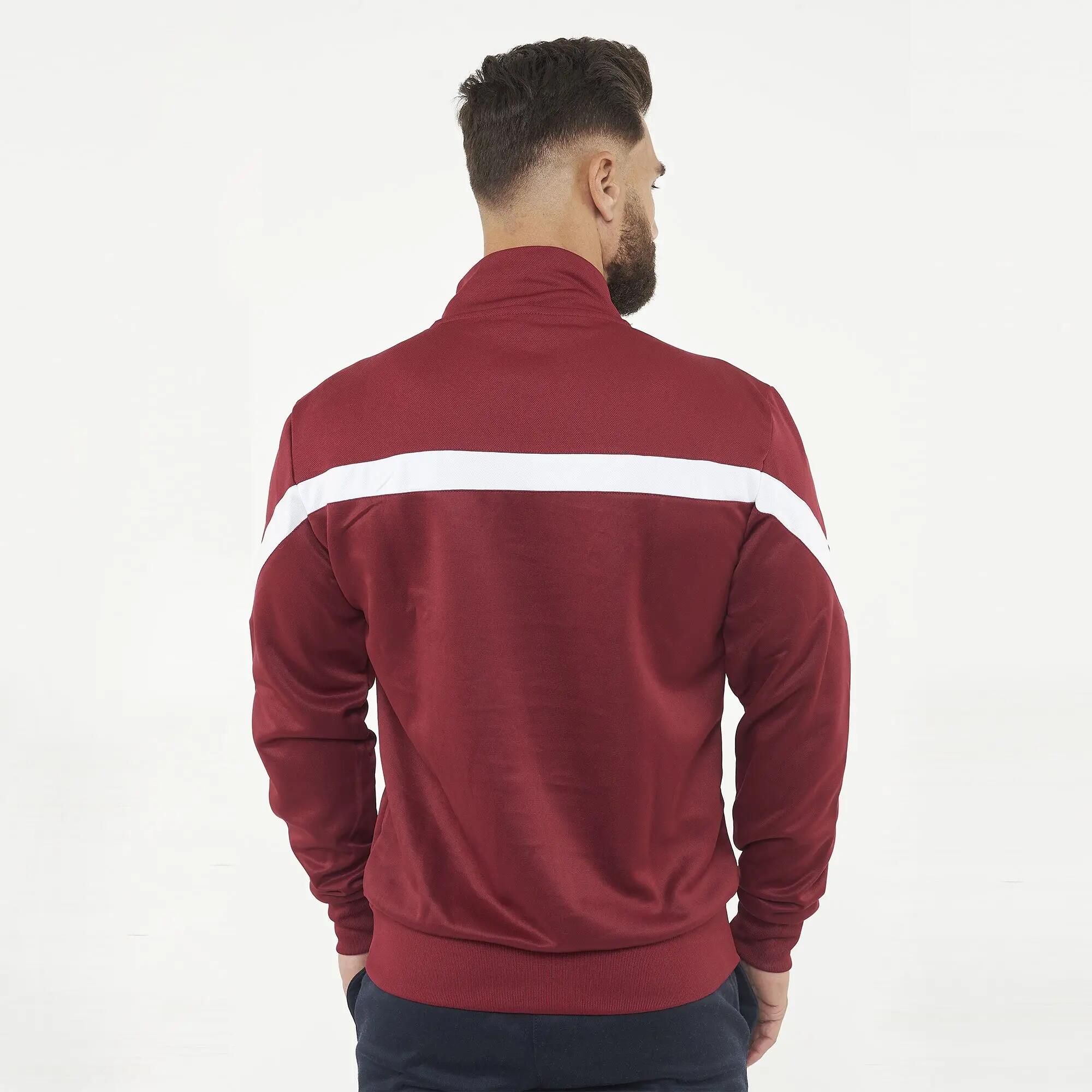 Tuta sportiva unisex Calcutta + Tokyo Granata / Bianco / Nero 4/8