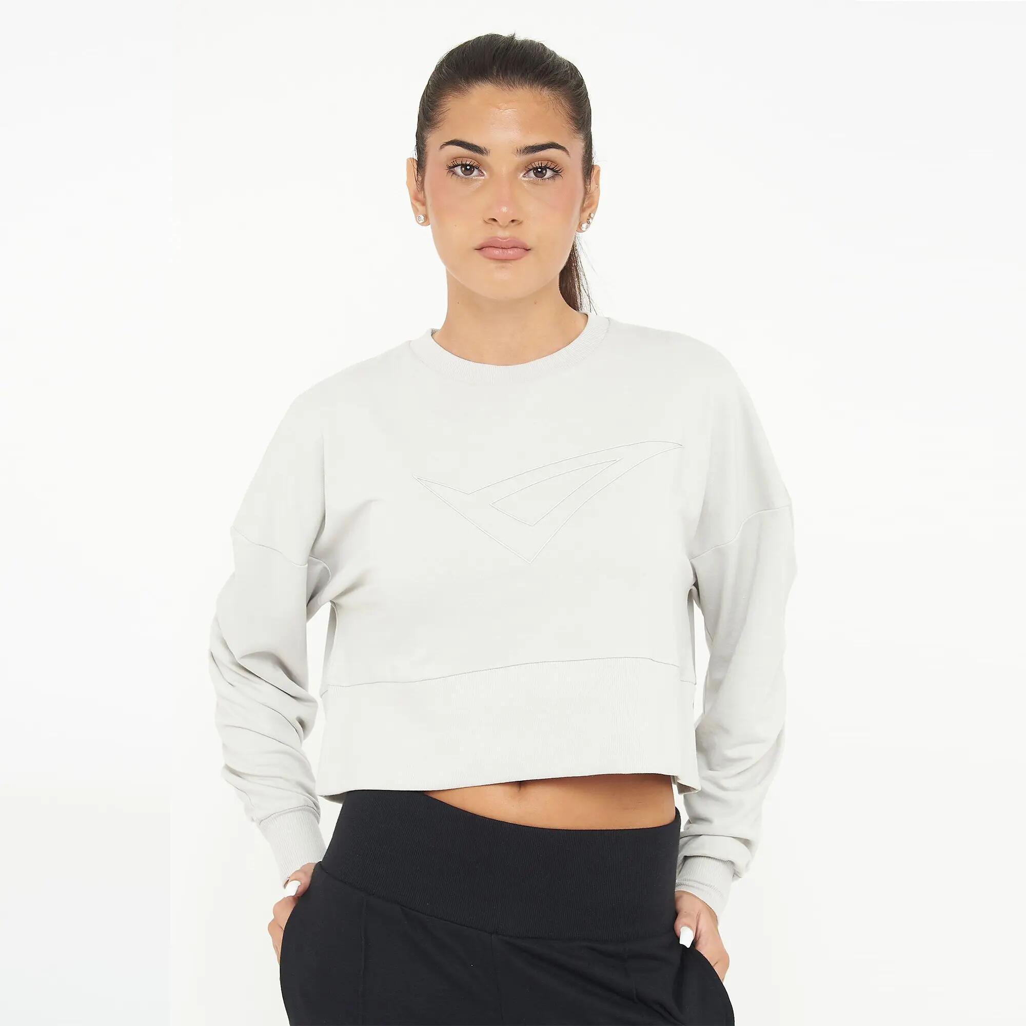 Ensemble sweat et legging femme F Essence + Levery Gris clair / Bleu marine 2/8
