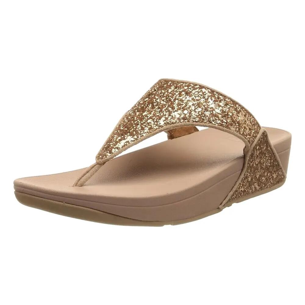 Sandales Motif/style Paillettes LULU Femme (Rose Doré) 5/5