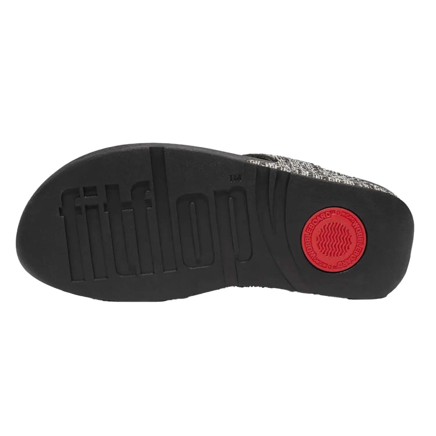 Lulu Shimmerweaveteensandalen voor dames (Zwart) 4/5