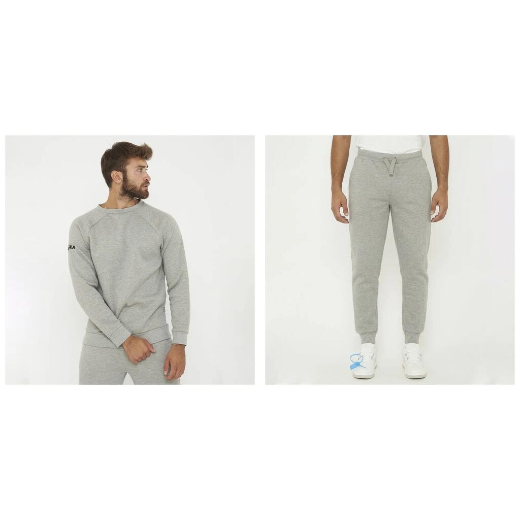 Спортен екип унисекс Zagabria Oversize + Sofia Oversize Сив меланж