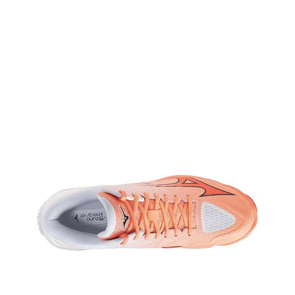 Volley schoenen Mizuno Wave Lightning Elite Mid Oranje/Roze 4/6
