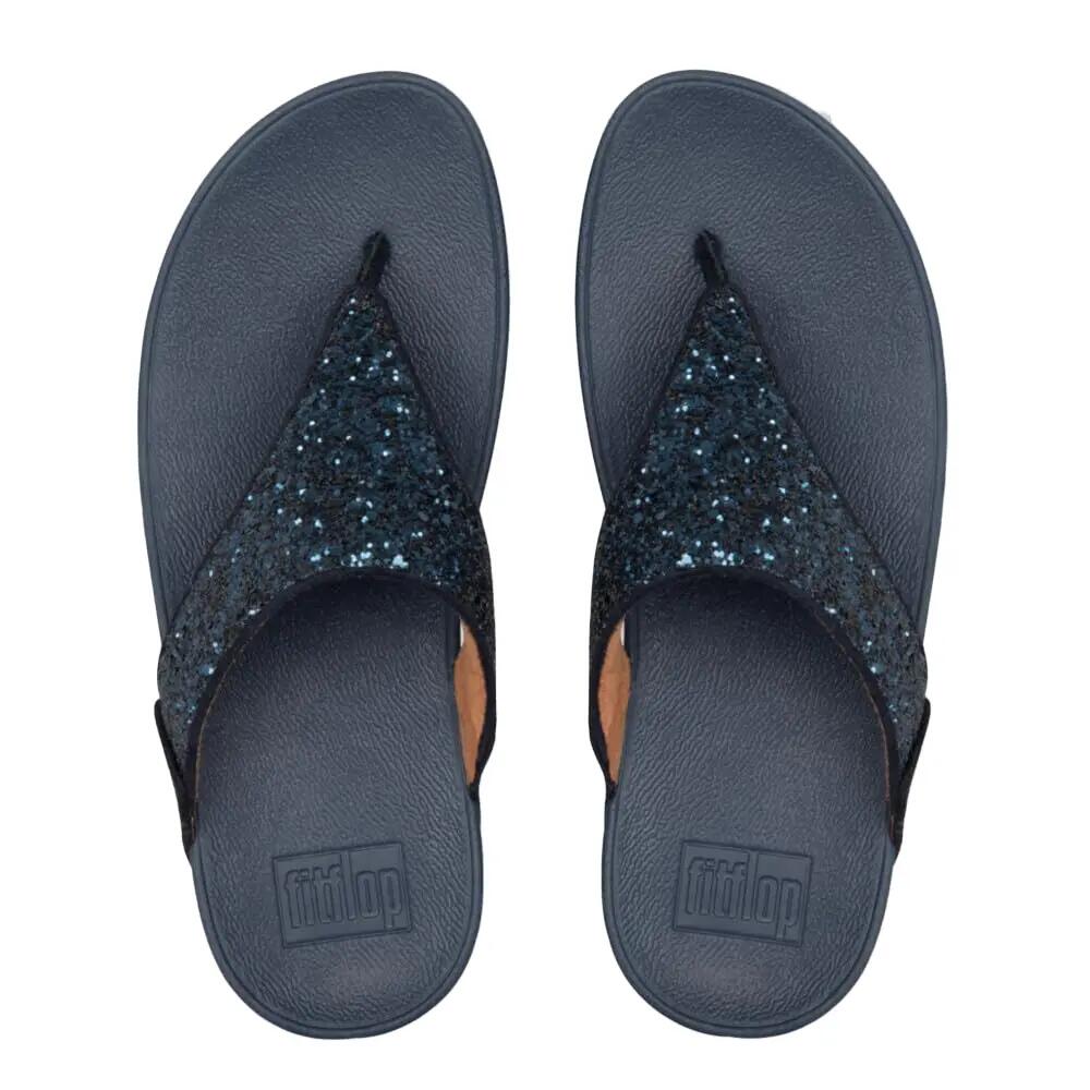 Sandales Motif/style Paillettes LULU Femme (Bleu Nuit) 3/5