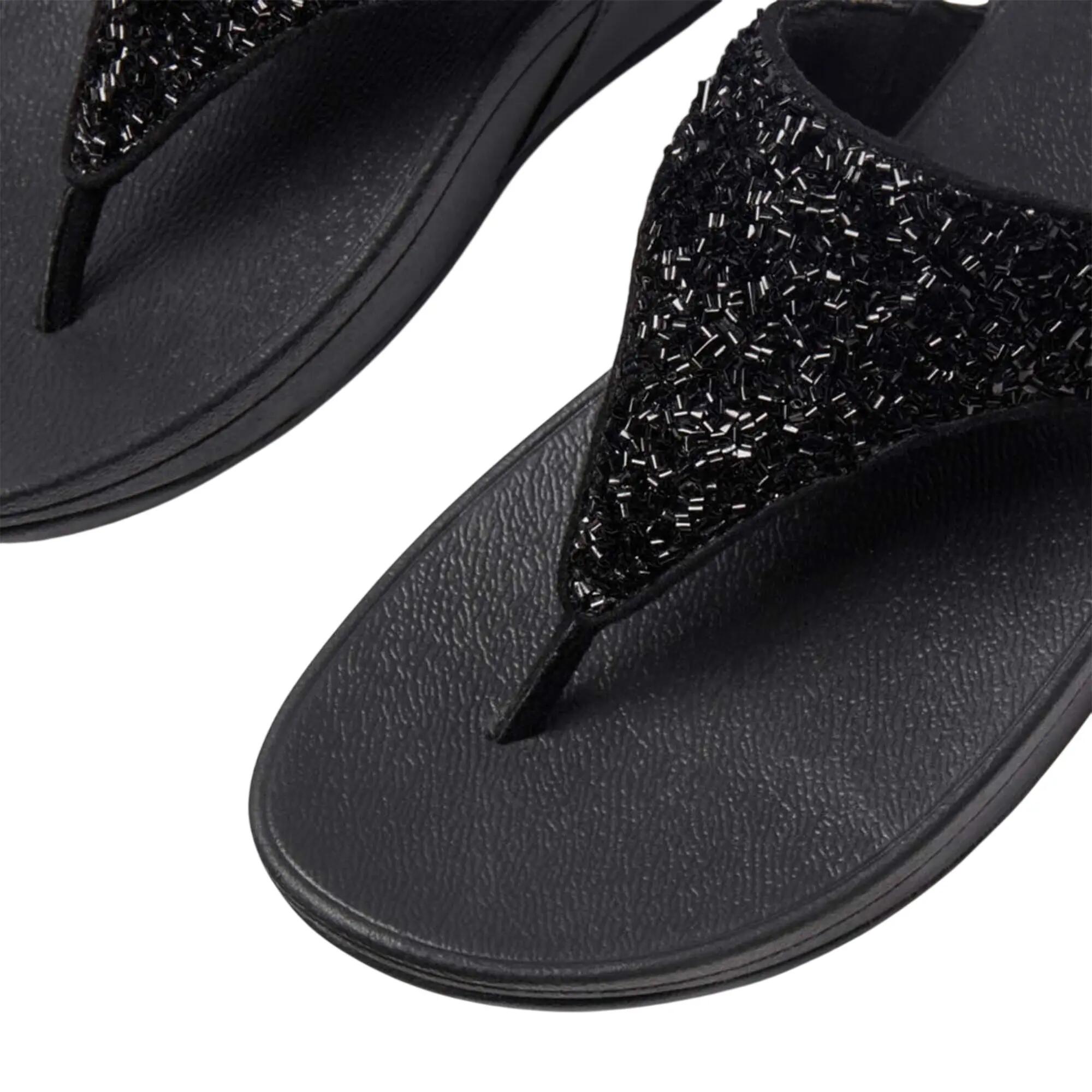 Sandales Motif/style Scintillant LULU Femme (Tout Noir) 4/5