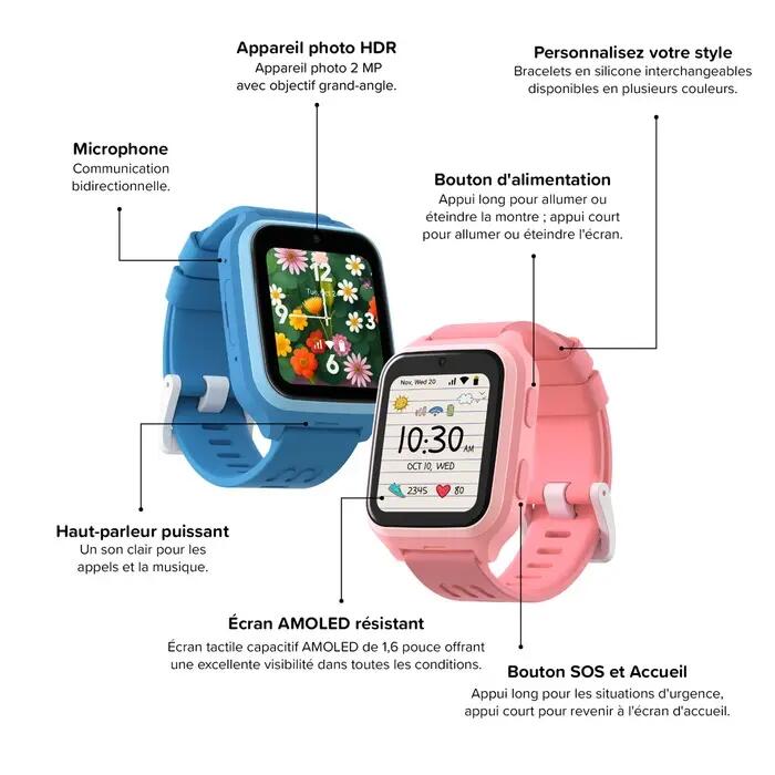 Montre connectée FONE M1 Rose Sakura 7/7