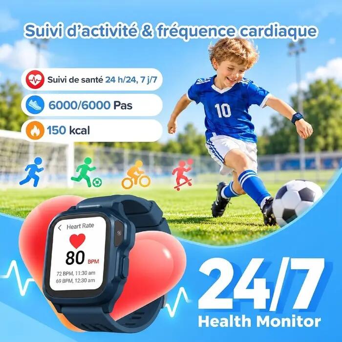 Montre connectée FONE S4 Bleu 5/7