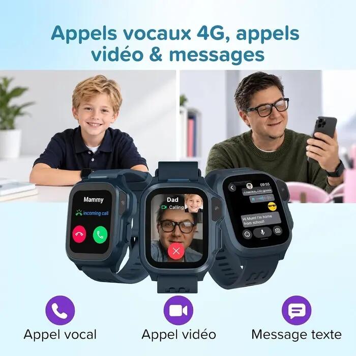 Montre connectée FONE S4 Bleu 4/7