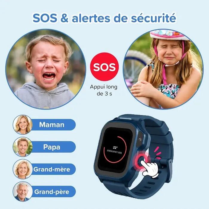 Montre connectée FONE S4 Bleu 3/7