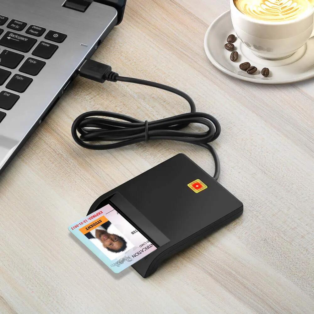Lecteur USB Intelligent Type-C, Lecteur de Carte pour Carte Bancaire, Carte d'Id 2/3