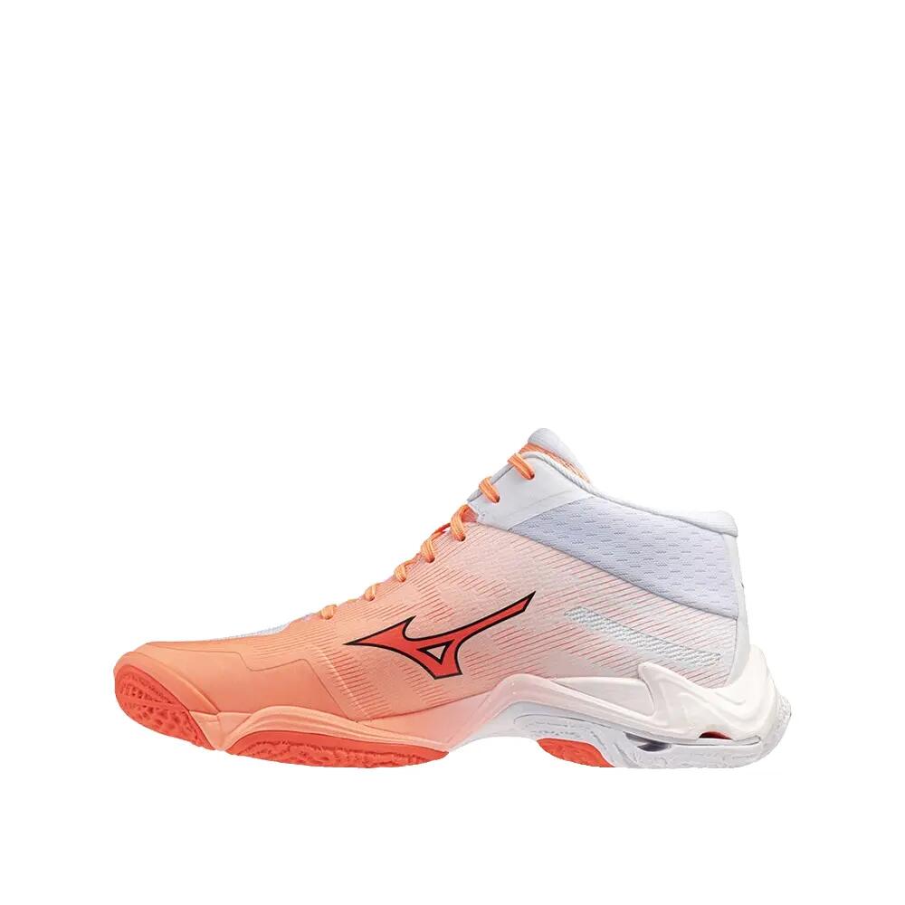 Volley schoenen Mizuno Wave Lightning Elite Mid Oranje/Roze 2/6