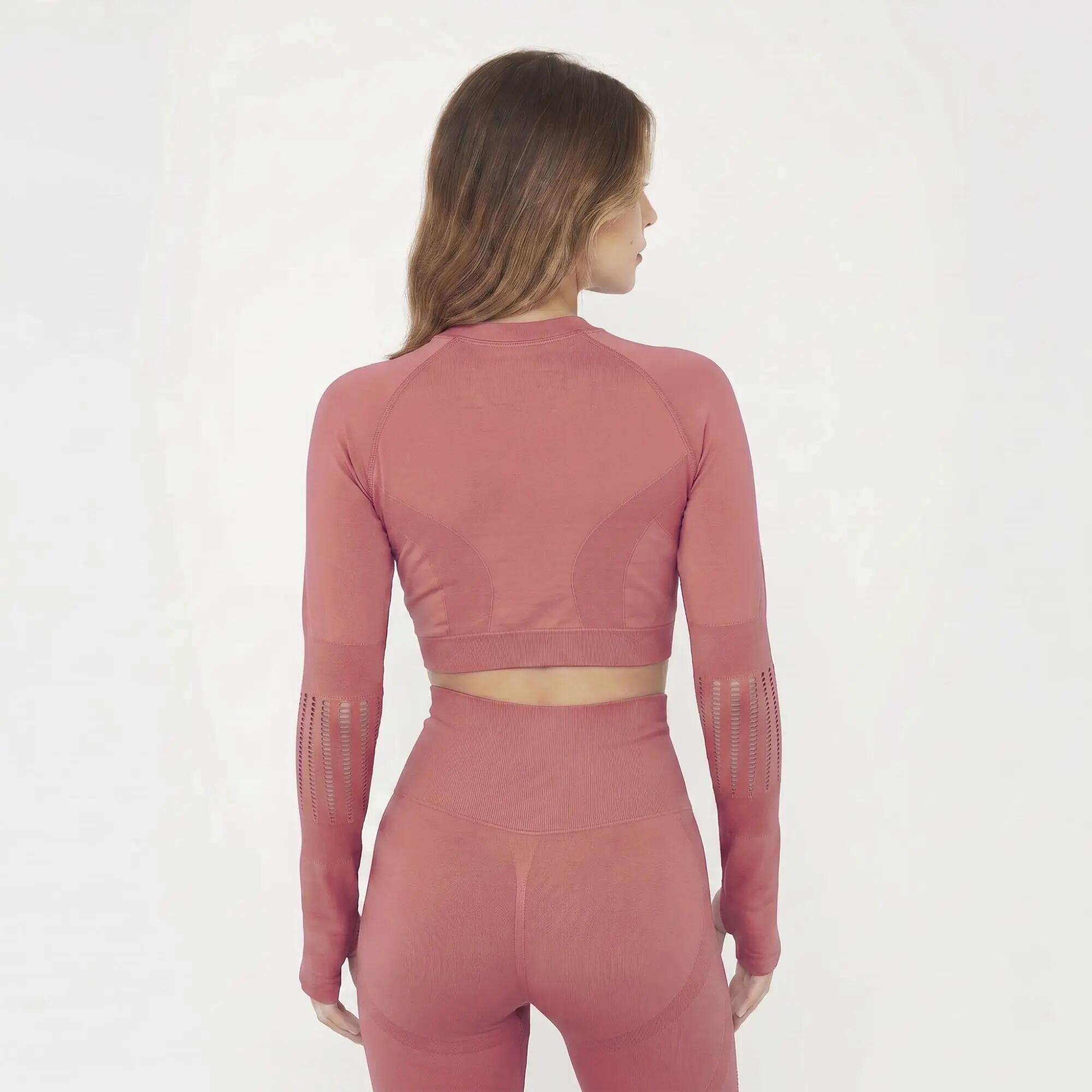 Women's T-shirt and leggings set Rue + Leslie Dark pink 4/8