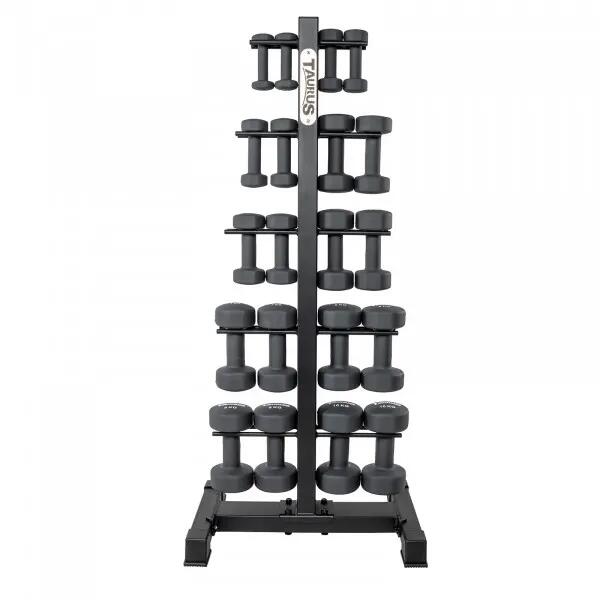Rack à haltères - Fitness - 10 paires - Taurus - Noir 3/6
