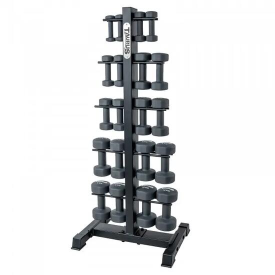 Rack à haltères - Fitness - 10 paires - Taurus - Noir