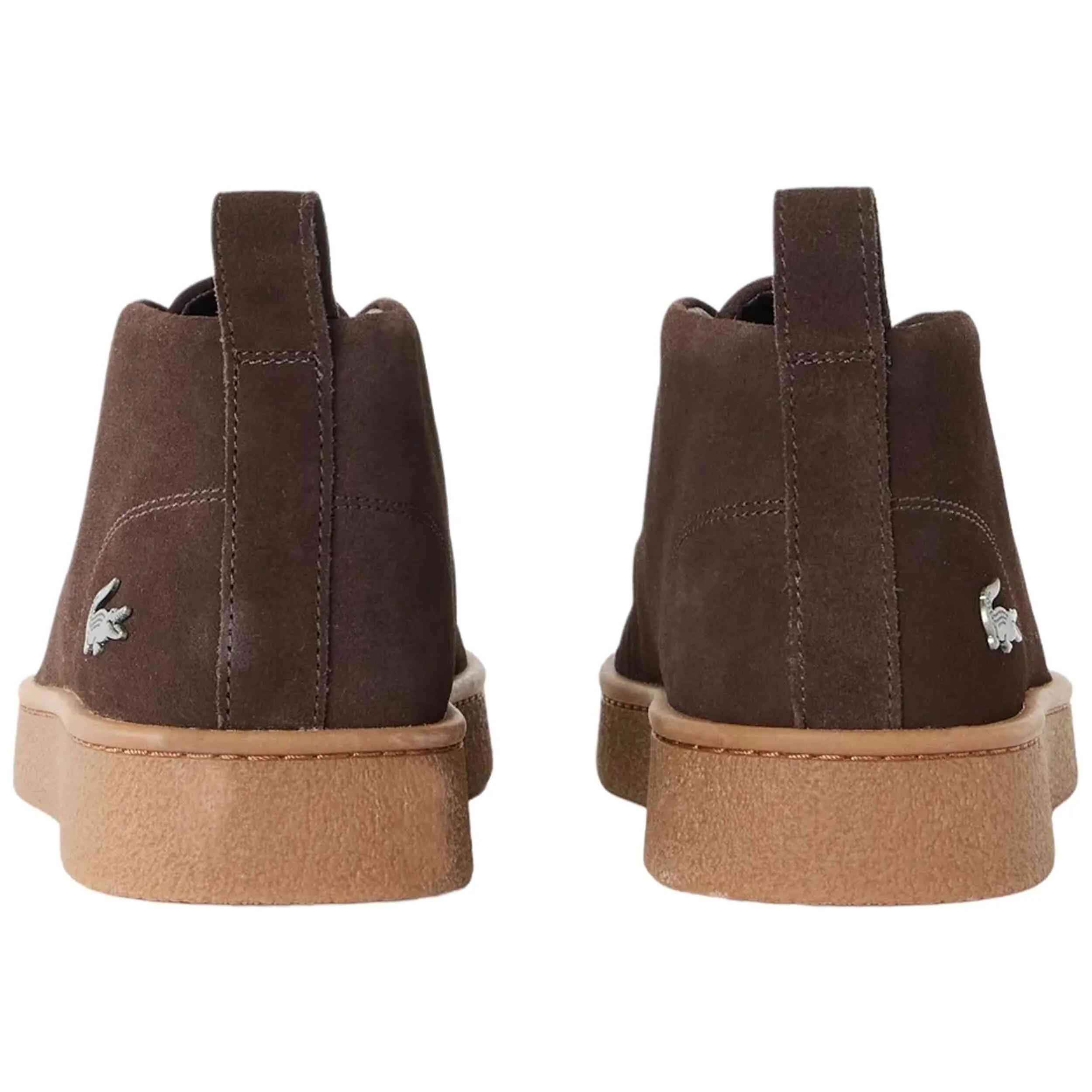 Zapatillas Lacoste modelo Baseshot Chukka "Negro / Marrón" para hombre 3/5