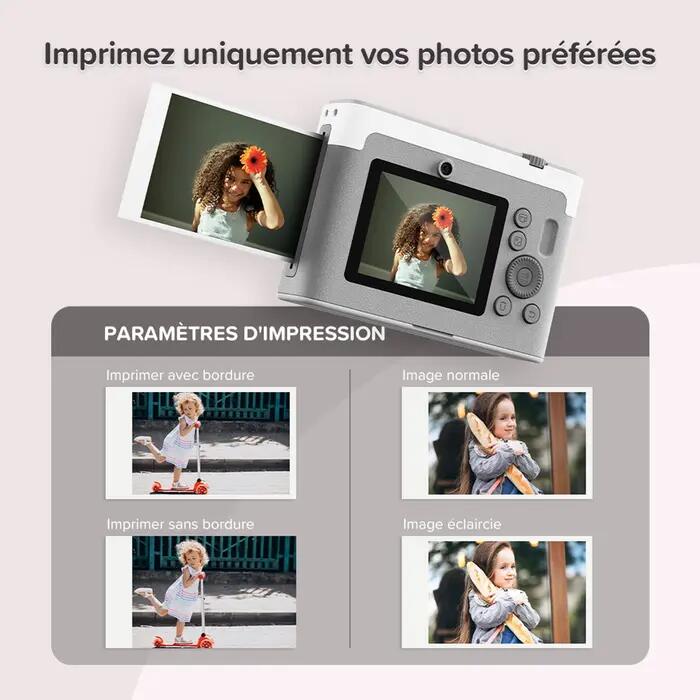 Appareil photo instantané enfant CAMERA INSTA LUX Gris 7/7