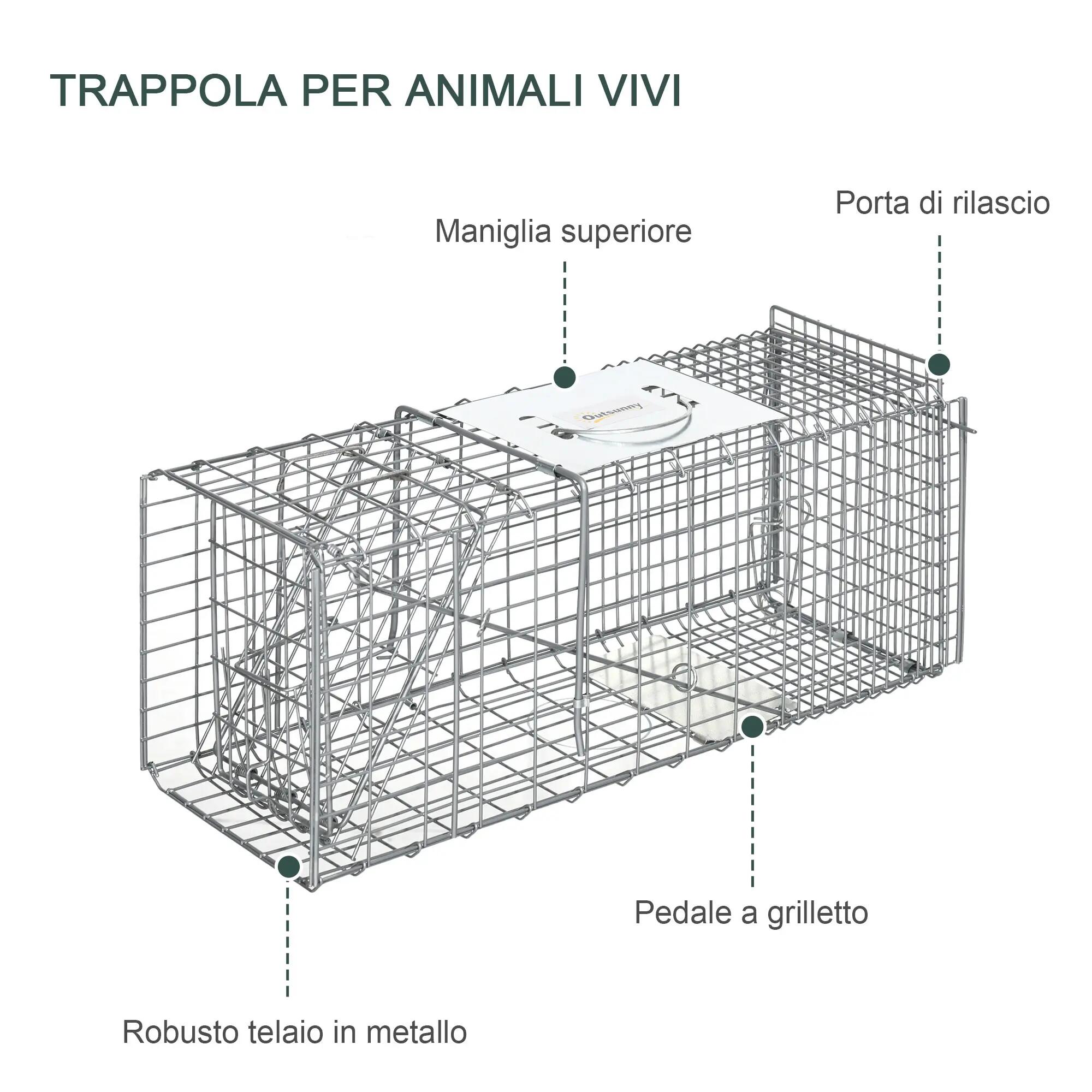 Piège pliable en acier pour rats, souris et ragondins 8/9