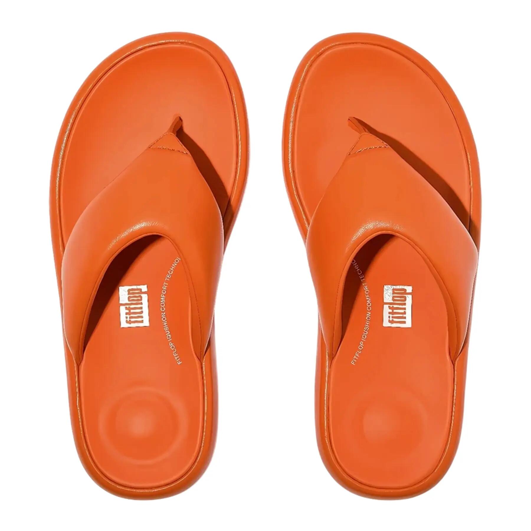 Leren iQushionsandalen met vulling voor dames (Satsuma) 3/5