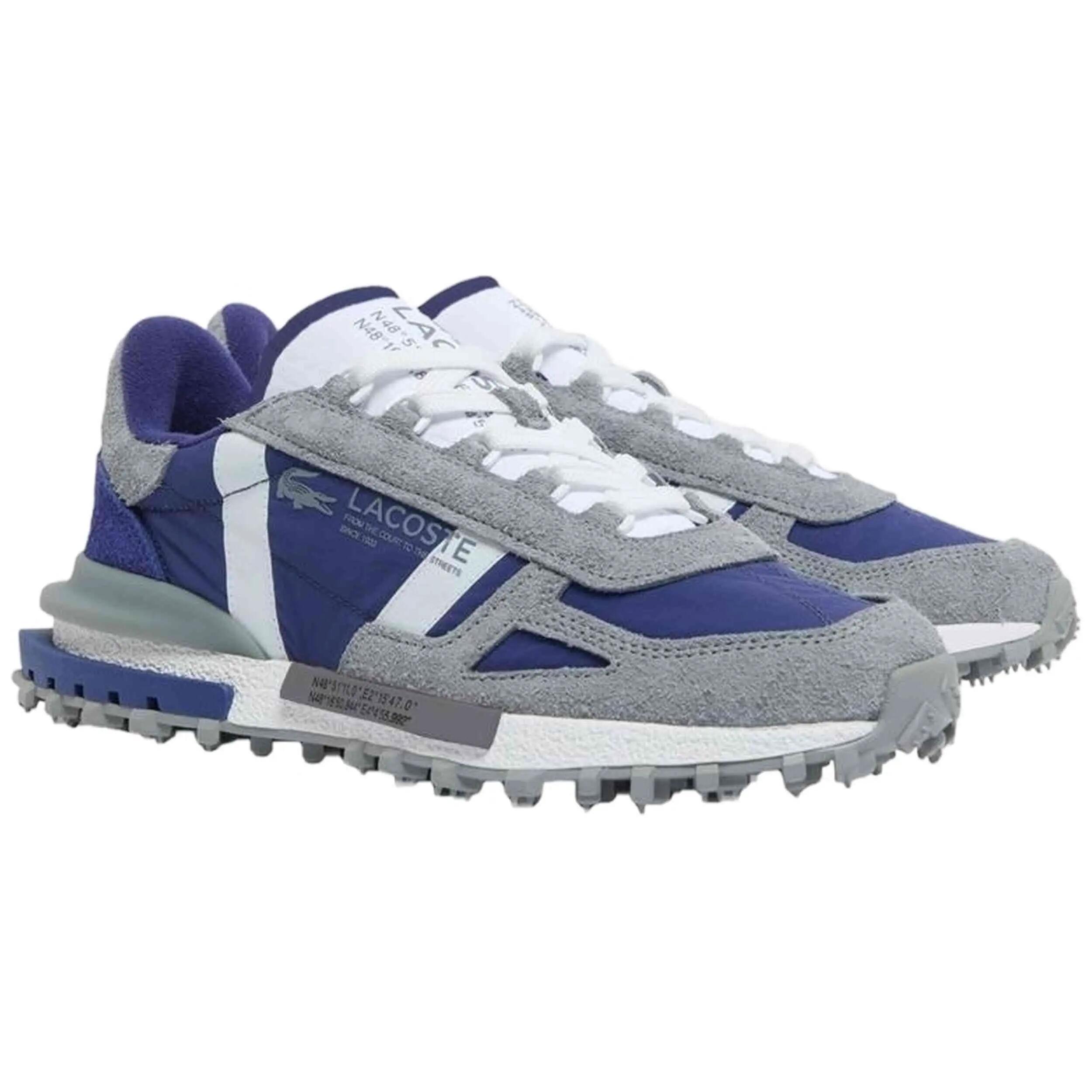 Baskets Lacoste modèle Elite Active "Azul Marino / Gris" pour homme 2/5