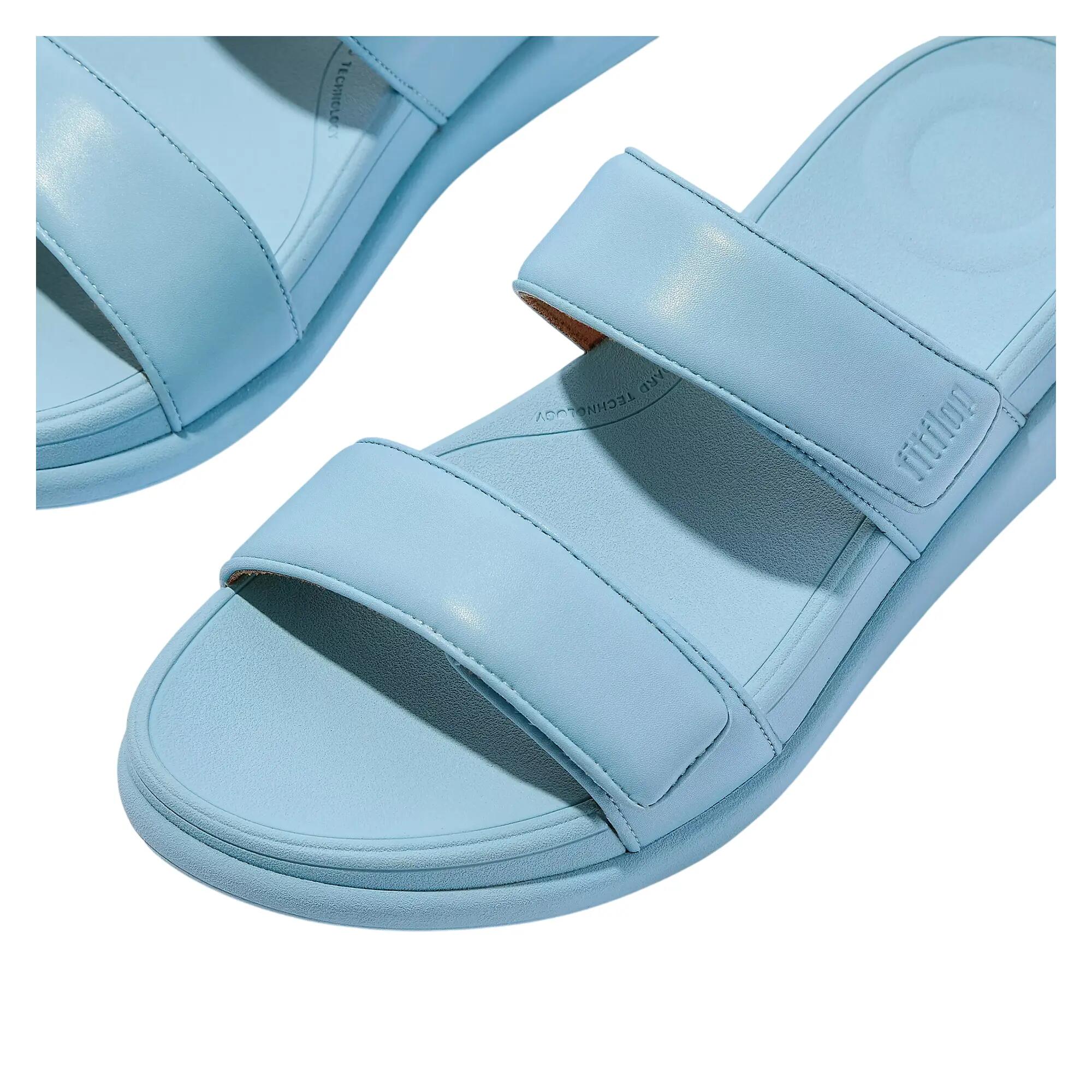 FMode verstelbare slippers met platte zool voor dames (Bondi Blauw) 6/6
