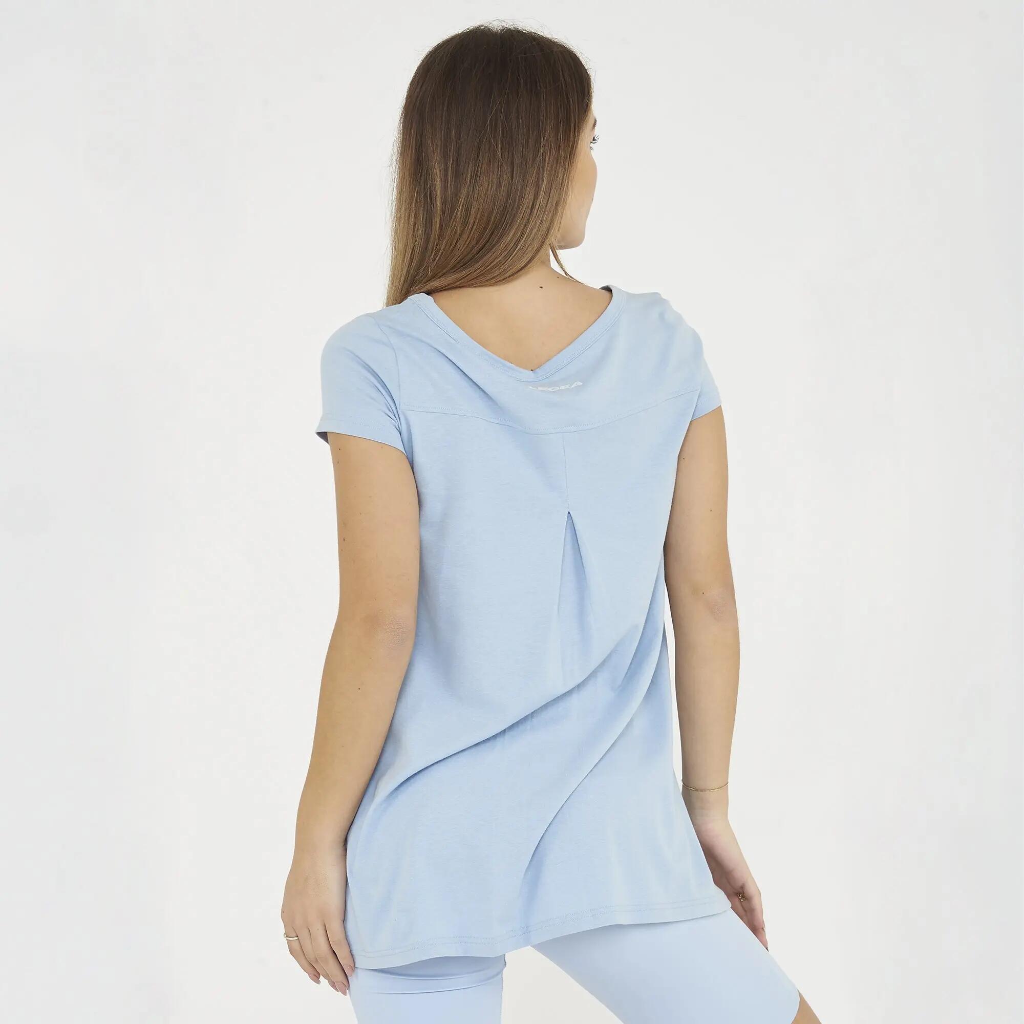 Conjunto de t-shirt e leggings mulher Europa Azul celeste / Azul marinho 4/8