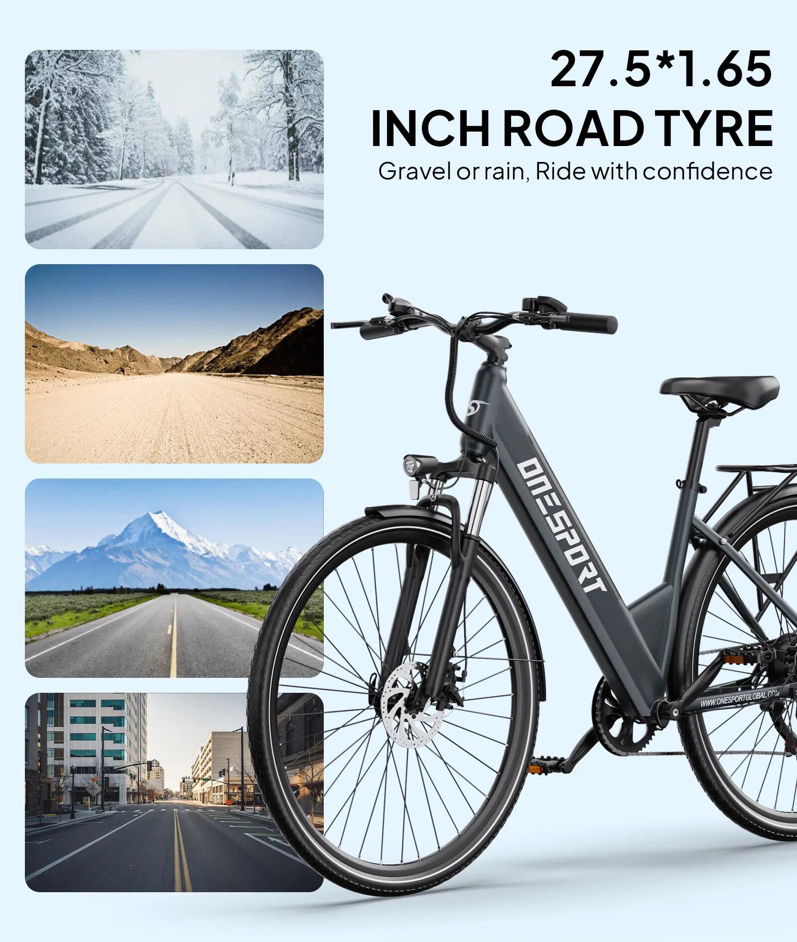 ONESPORT OT12 Pro E-Bike mit Tretunterstützung (ohne Gasgriff) 7/7