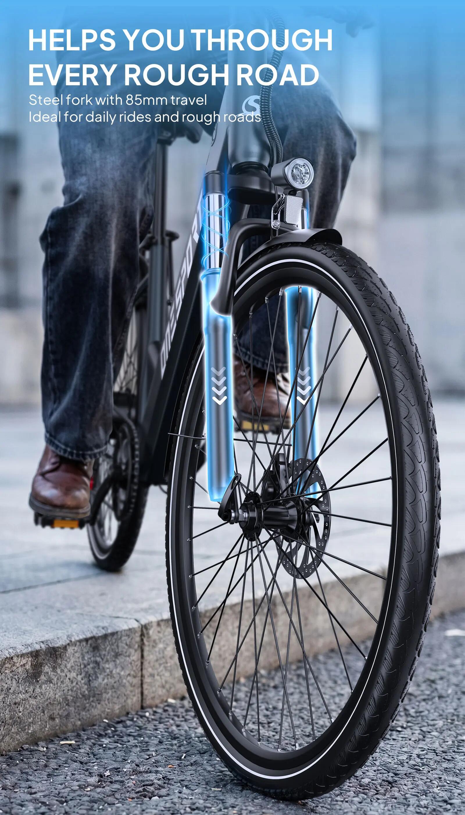 Bici elettrica a pedalata assistita per adulti OT12Pro: pneumatici da 27,5" 14/15