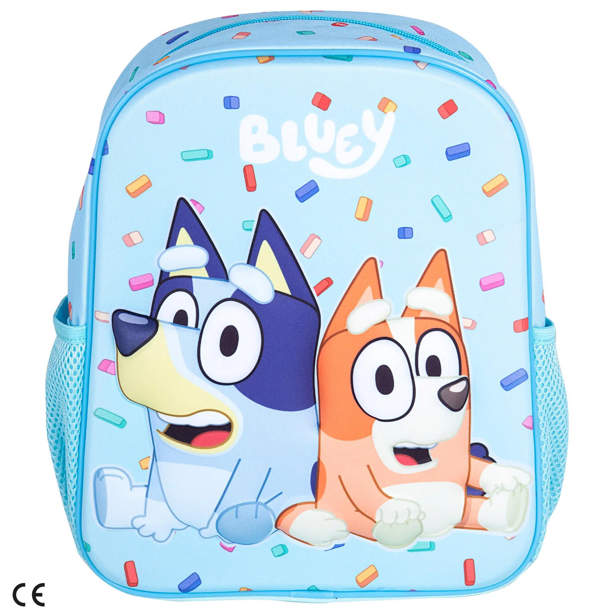 Bluey Mochila pré-escolar 3D 25x10x32 cm + 3 anos 7/7