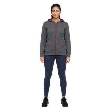 Ensemble sweat et legging femme Osha Gris chiné foncé / Rose foncé / Bleu marine
