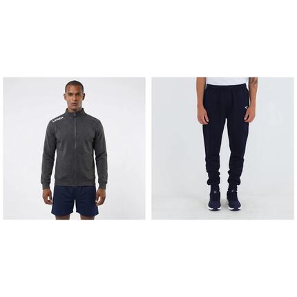 Survêtement homme Retyl + Kobe Gris chiné / Bleu marine