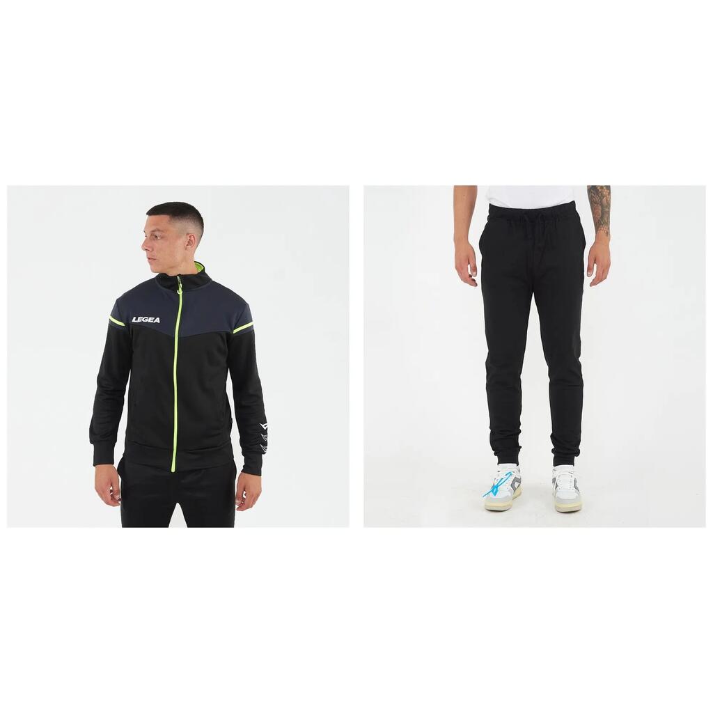 Спортен екип унисекс Sender Oversize + Fiondo Черен / Тъмносив