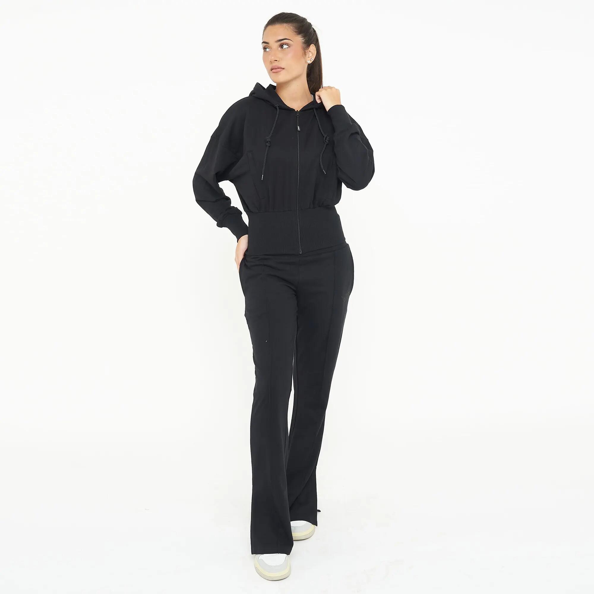 Completo felpa e leggings donna Trixy + Vexen Nero / Viola 6/8