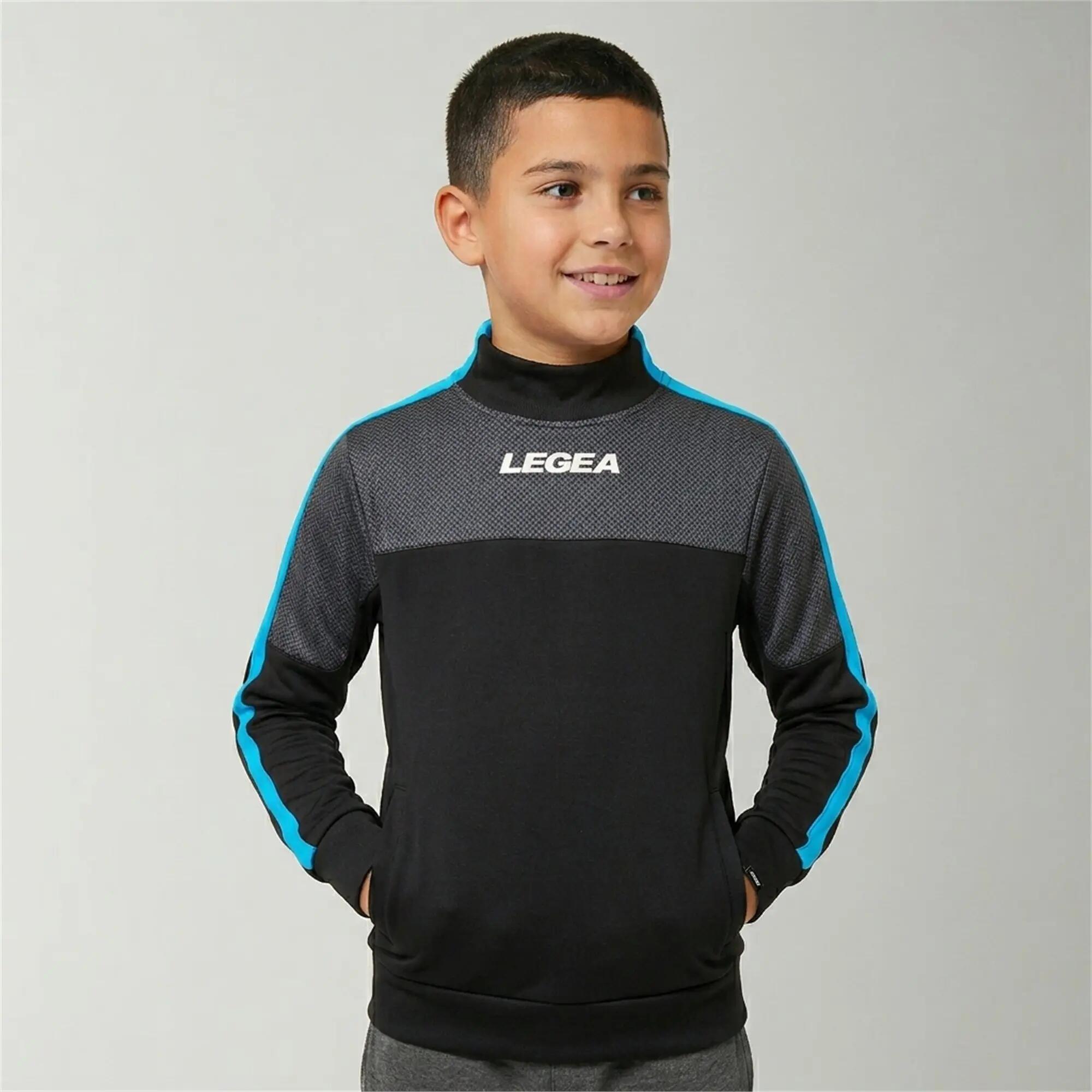 Survêtement enfant Damasco + Tokyo Noir / Bleu ciel fluo 2/8