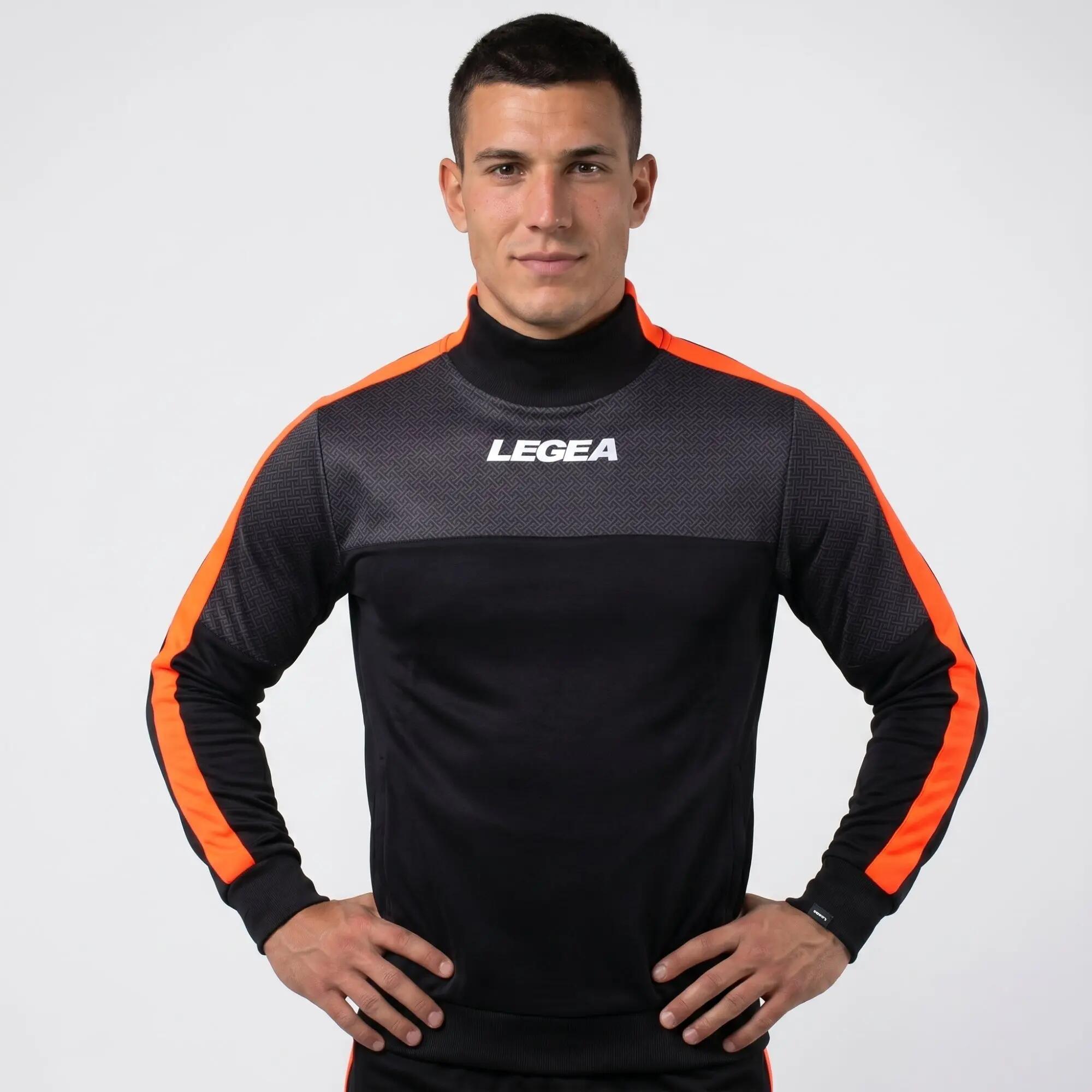Tuta sportiva unisex Damasco + Tokyo Nero / Arancio fluo 2/8