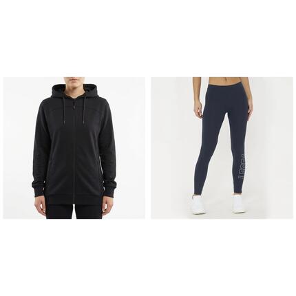 Ensemble sweat et legging femme Sail Oversize + Levery Noir / Bleu marine