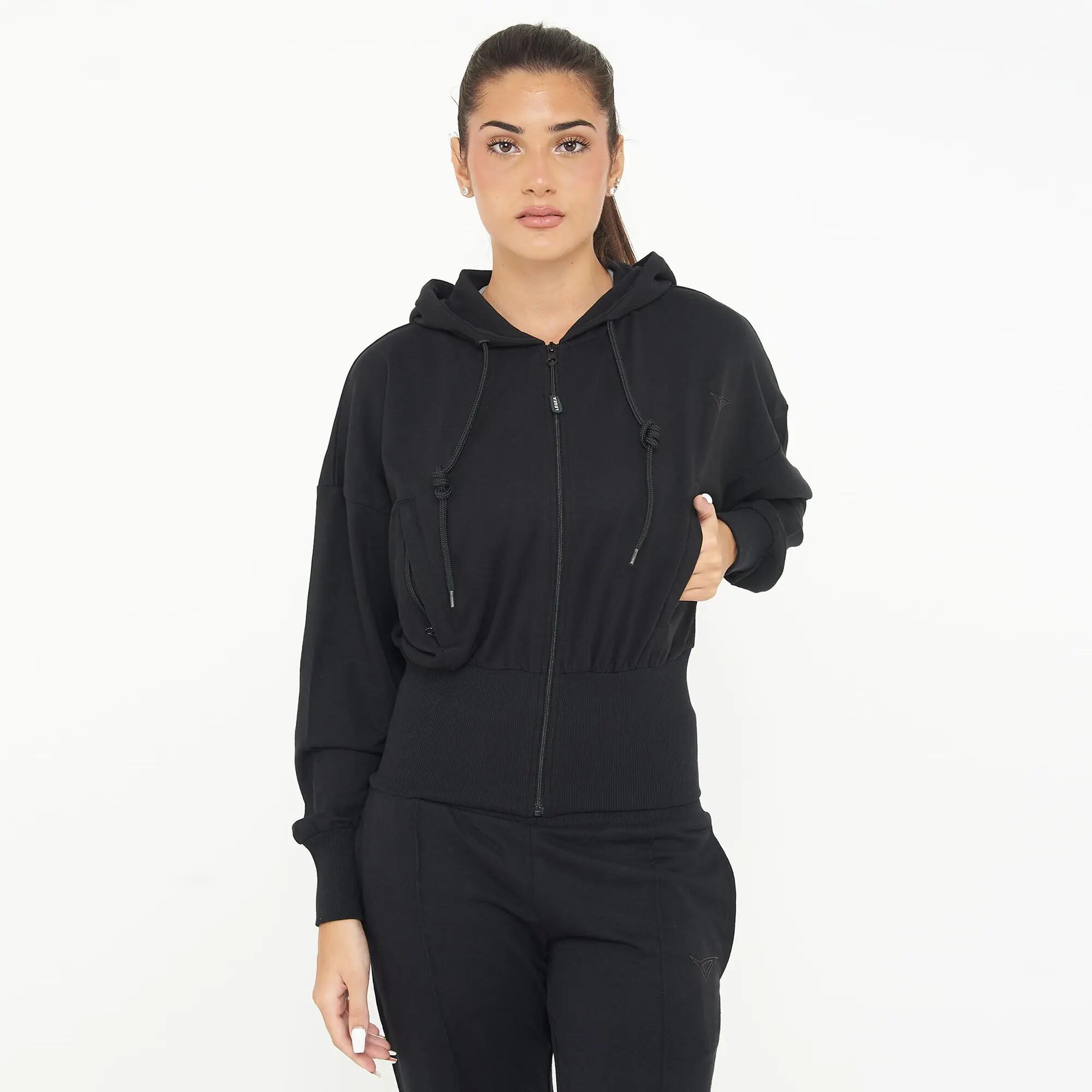 Completo felpa e leggings donna Trixy + Vexen Nero / Viola 2/8
