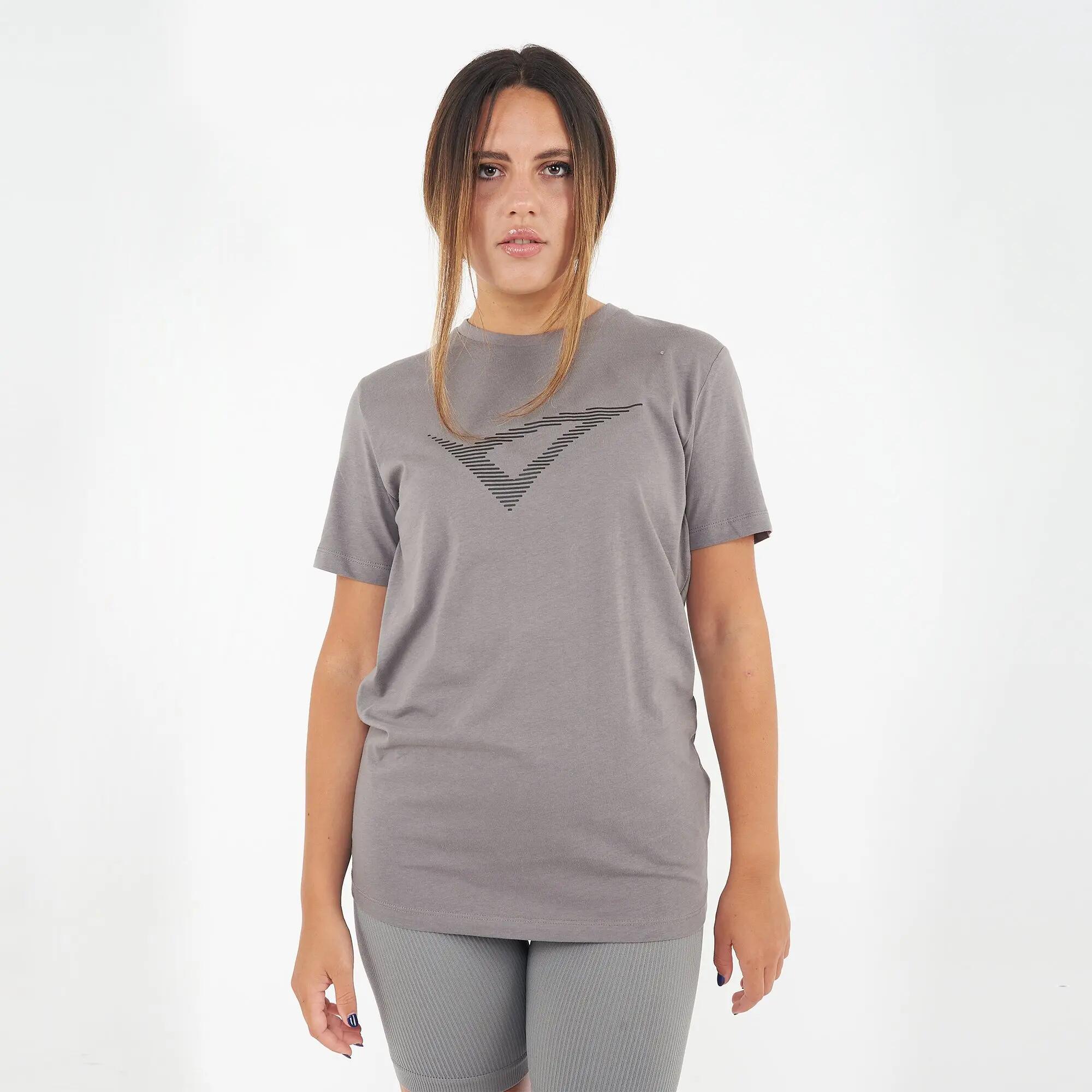 Women's T-shirt and leggings set Leader + Levery Lead grey / Navy 2/8