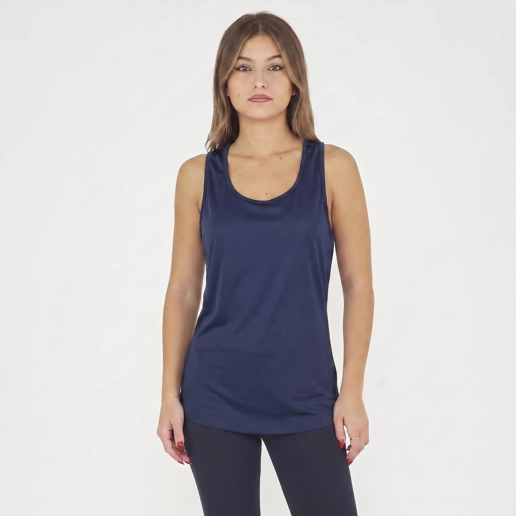 Set tanktop en legging dames Tanissa + Levery Marineblauw 2/8