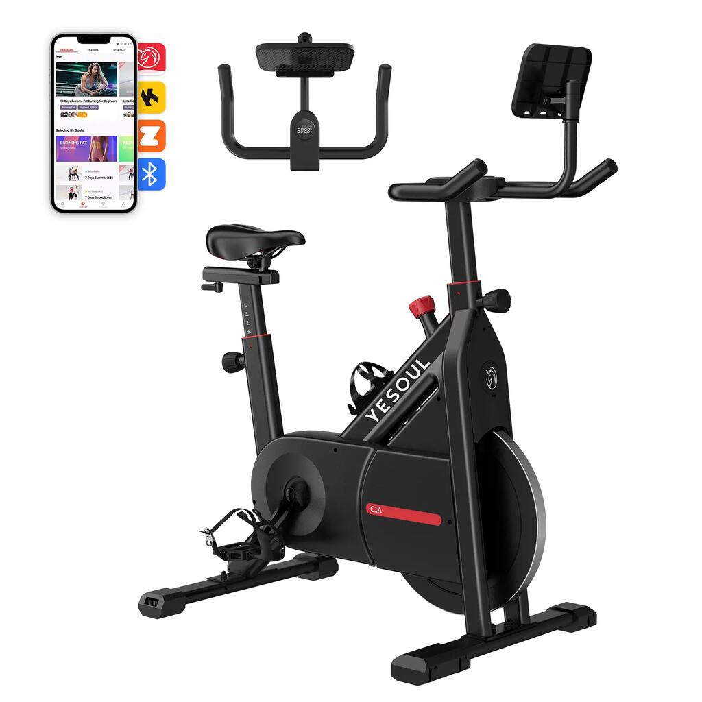 C1A Indoor-Cycling-Bike s Magnetickým Odporom, Kinomap a Zwift, do 120 kg
