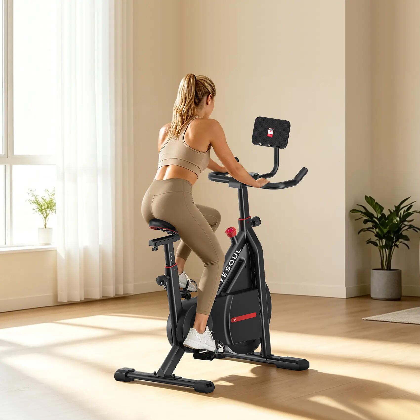 C1A Indoor-Cycling-Bike mit Magnetwiderstand, Kinomap & Zwift, bis 120 kg 9/9