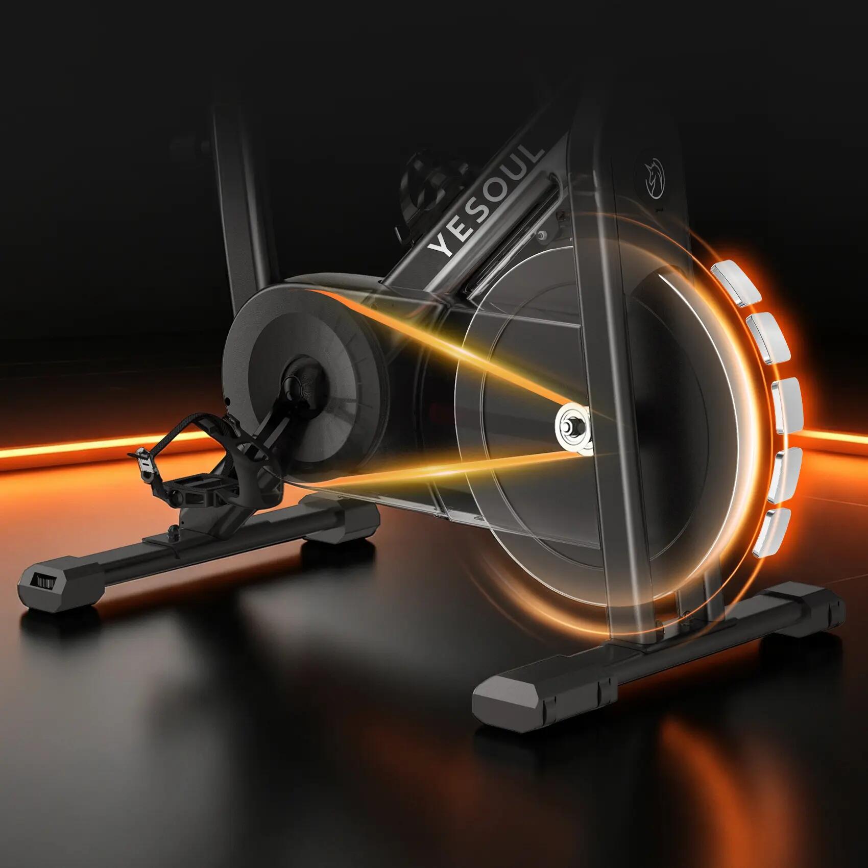 C1A Indoor-Cycling-Bike mit Magnetwiderstand, Kinomap & Zwift, bis 120 kg 7/9