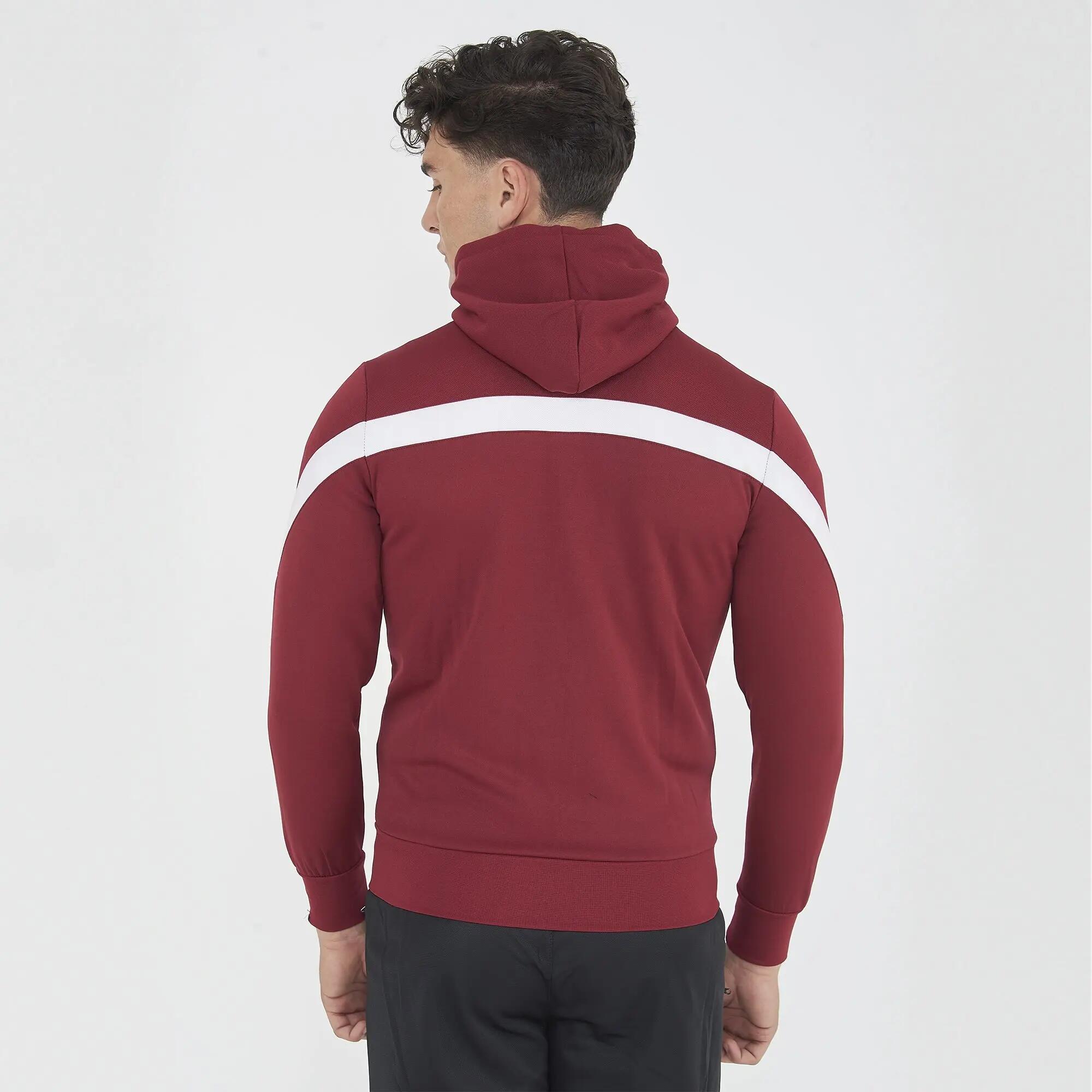 Tuta sportiva unisex Turchia + Tokyo Granata / Bianco / Nero 4/8