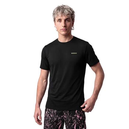 T-shirt de padel manches courtes homme Round Black Noir