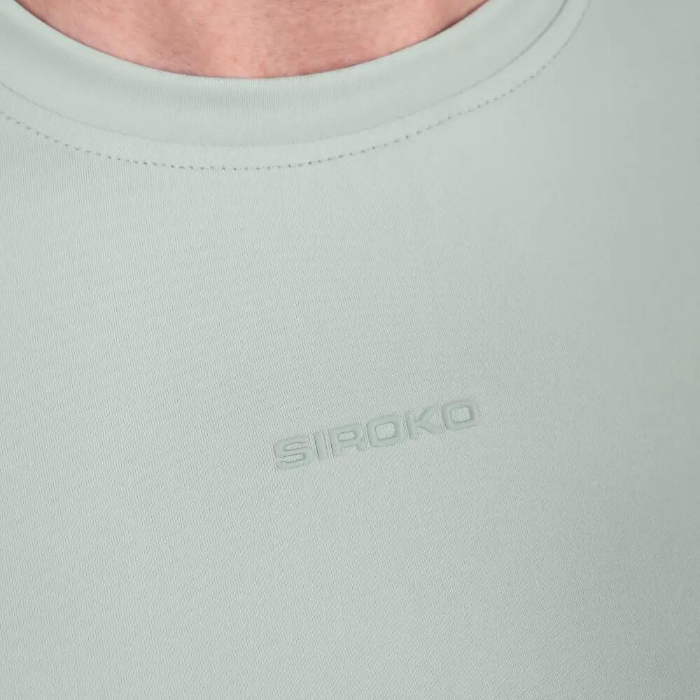 T-shirt técnica de treino de manga curta para homem Loys Green Verde 5/8
