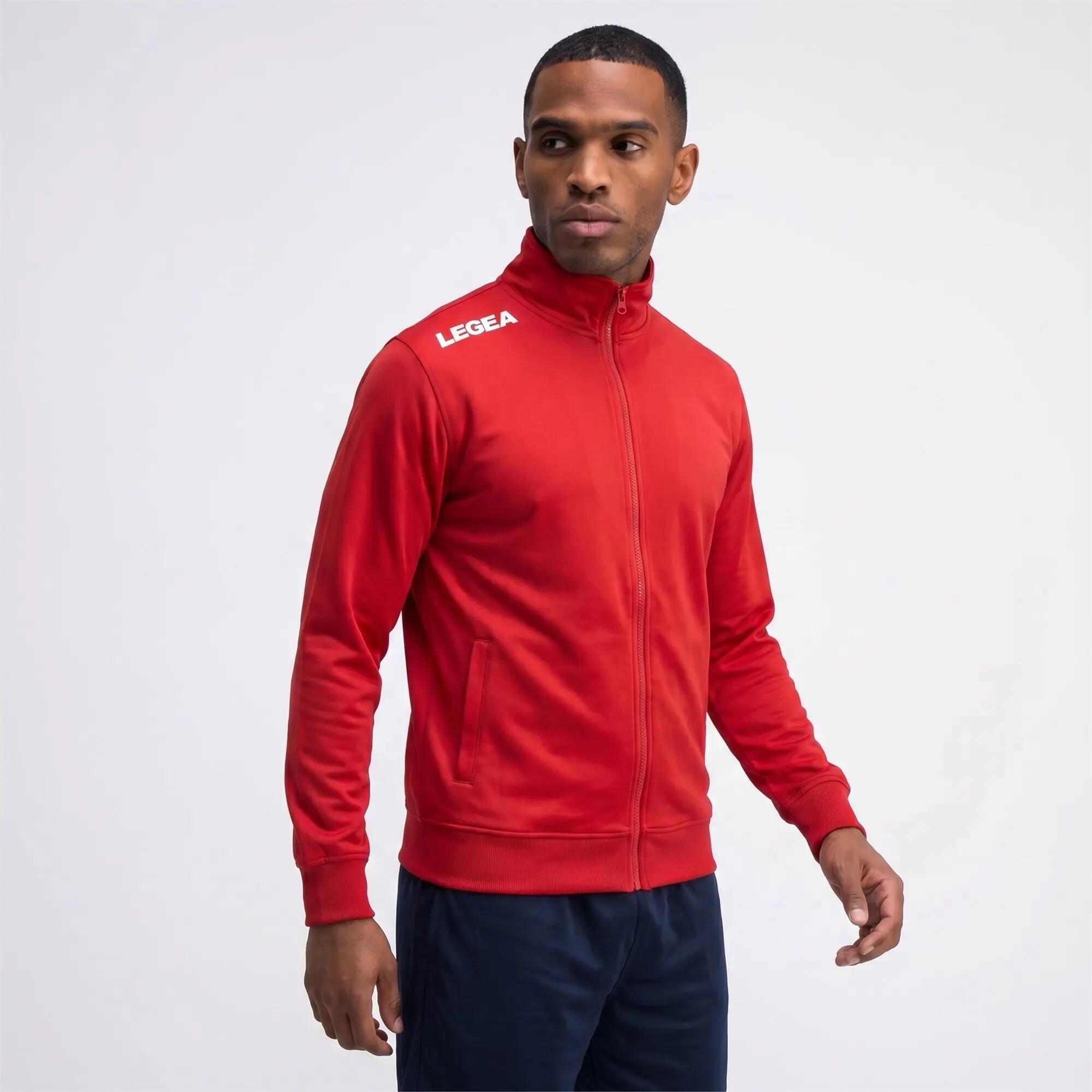 Trainingspak heren Tyrel + Cuba Rood / Marineblauw 6/8